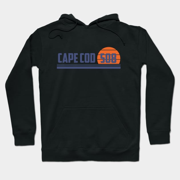 508 Cape Cod Massachusetts Area Code Hoodie by Eureka Shirts